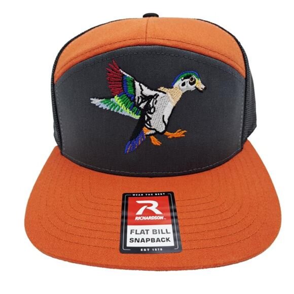 Retro Vintage Style Fowl Duck Hunting Richardson 168 Mesh Snapback Outdoor Hat